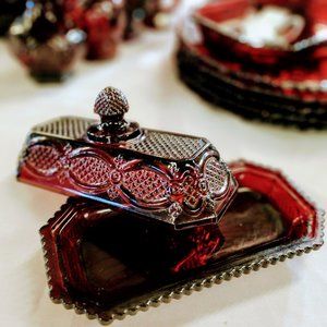 Vintage AVON 1876 Cape Cod Butter Dish
